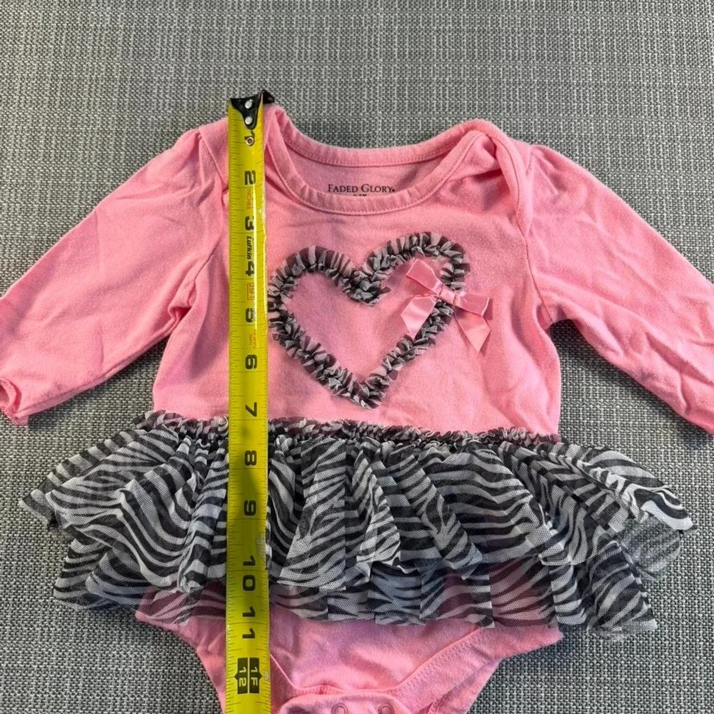 Faded Glory pink onesie with tutu